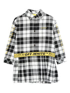 Abito per bambina Off - White Kids modello camicia a quadri - Rubino Kids