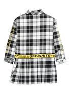 Abito per bambina Off - White Kids modello camicia a quadri - Rubino Kids