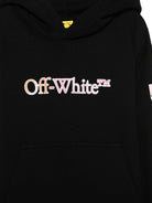 Abito per bambina Off - White Kids nero con stampa logo sul davanti - Rubino Kids