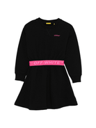 Abito per bambina Off - White Kids nero con vita elasticizzata e gonna svasata - Rubino Kids