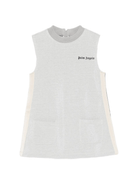 Abito per bambina Palm Angels Kids grigio smanicato - Rubino Kids