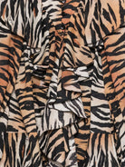 Abito per bambina Pinko Kids animalier con ruches - Rubino Kids