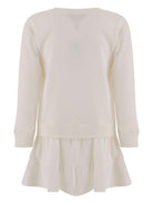 Abito per bambina Polo Ralph Lauren Kids bianco con stampa Polo Bear - Rubino Kids