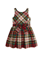 Abito per bambina Polo Ralph Lauren Kids multicolore con fiocco sul davanti - Rubino Kids