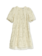 Abito per bambina Self - Portrait Kids beige con ricamo - Rubino Kids