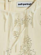 Abito per bambina Self - Portrait Kids beige con ricamo - Rubino Kids