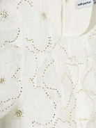 Abito per bambina Self - Portrait Kids bianco con ricamo - Rubino Kids