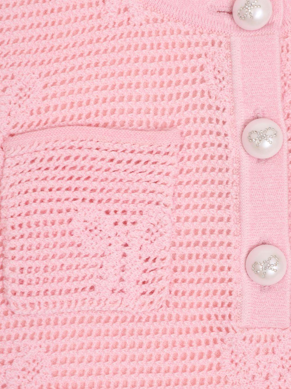 Abito per bambina Self - Portrait rosa con decorazione - Rubino Kids