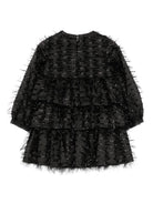 Abito per bambina Simonetta nero con dettagli glitterati - Rubino Kids