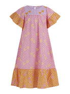 Abito per bambina Stella McCartney Kids rosa con stampa grafica cuori all - over - Rubino Kids