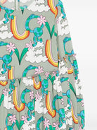 Abito per bambina Stella McCartney Kids verde con stampa grafica - Rubino Kids