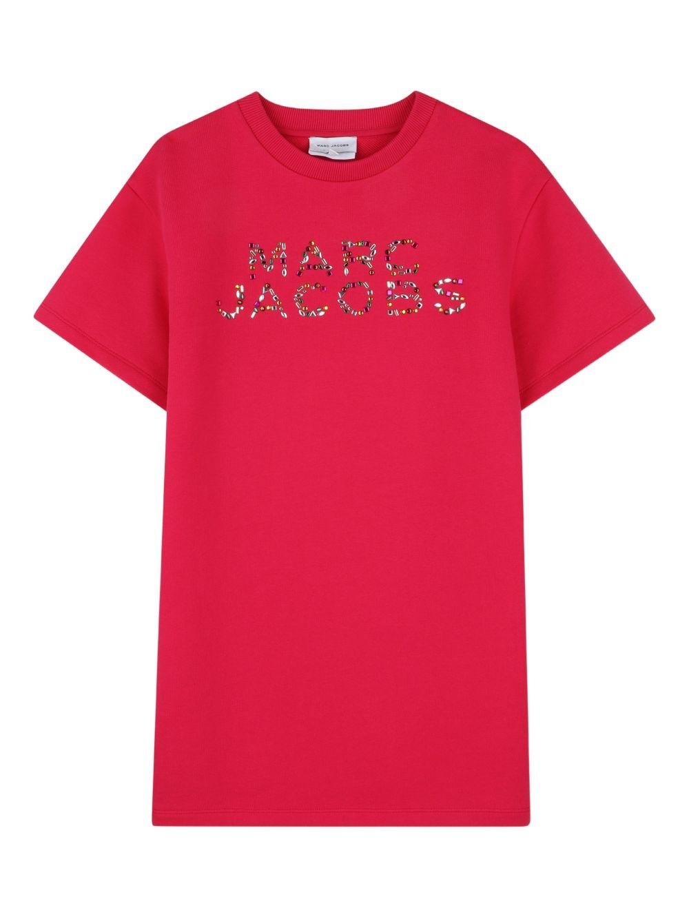Abito per bambina The Marc Jacobs Kids rosso modello T-shirt con decorazione - Rubino Kids