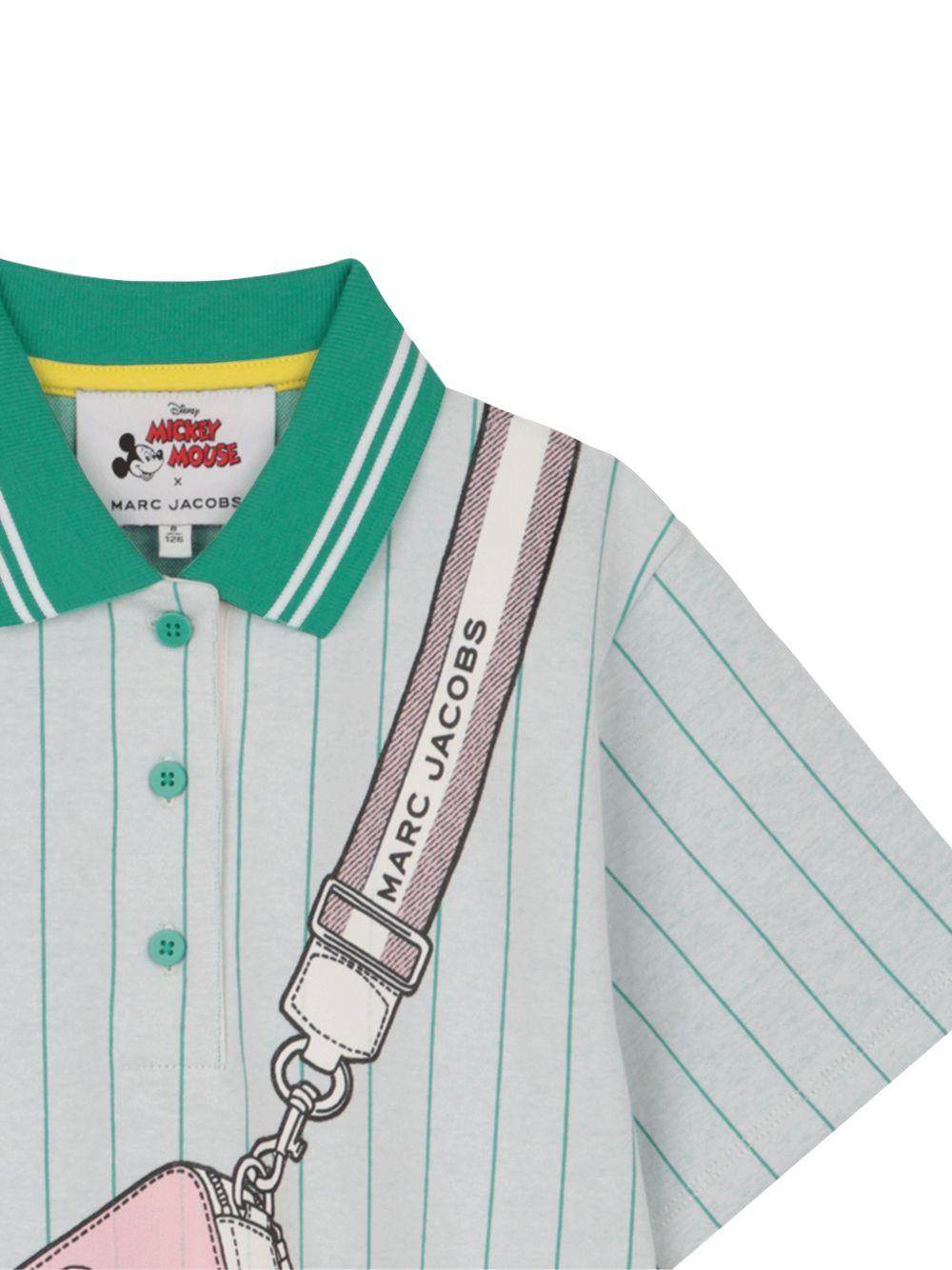 Abito per bambina The Marc Jacobs Kids x Disney grigio a righe con ruches - Rubino Kids