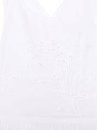 Abito per bambina Versace Kids bianco ricamato con Medusa - Rubino Kids