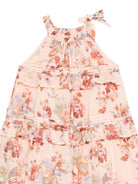 Abito per bambina Zimmermann Kids rosa con stampa floreale - Rubino Kids