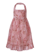Abito per bambina Zimmermann Kids rosa con stampa floreale - Rubino Kids