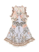 Abito per bambina ZIMMERMANN Kids Wylie multicolore con stampa floreale all - over - Rubino Kids