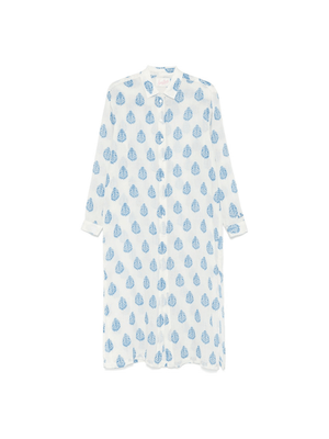 Abito per donna Adeline MC2 Saint Barth bianco con stampa all-over