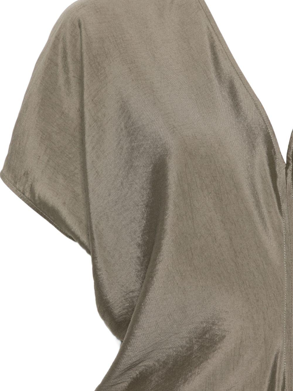 Abito per donna Alysi verde con design drappeggiato - Rubino Kids