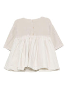 Abito per neonata Album Di Famiglia Kids beige con modello a pannelli - Rubino Kids