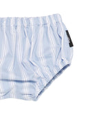 Abito per neonata Balmain Kids azzurro a righe - Rubino Kids