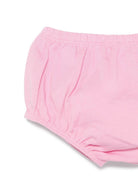 Abito per neonata Balmain Kids rosa con logo sul davanti - Rubino Kids