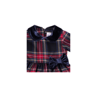 Abito per neonata Baroni multicolore con motivo tartan - Rubino Kids