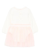 Abito per neonata Billieblush bianco in tulle con dettagli ricamati - Rubino Kids