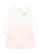 Abito per neonata Billieblush bianco in tulle con dettagli ricamati - Rubino Kids
