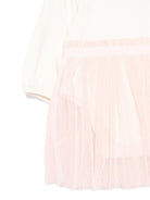 Abito per neonata Billieblush bianco in tulle con dettagli ricamati - Rubino Kids