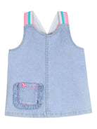 Abito per neonata Billieblush denim con inserti colorati - Rubino Kids