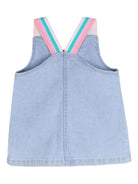 Abito per neonata Billieblush denim con inserti colorati - Rubino Kids