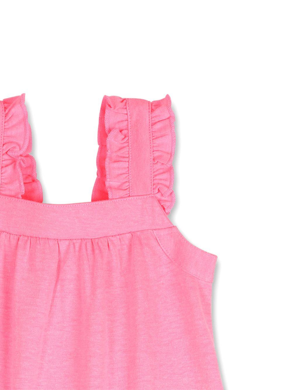 Abito per neonata Billieblush rosa con applicazione floreale - Rubino Kids