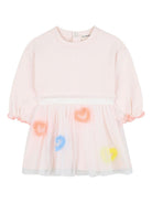 Abito per neonata Billieblush rosa con strato superiore in tulle - Rubino Kids