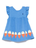 Abito per neonata Bobo Choses blu con stampa Morning Egg - Rubino Kids