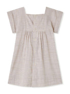 Abito per neonata Bonpoint Pais beige con motivo a quadri - Rubino Kids