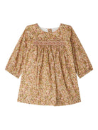 Abito per neonata Bonpoint rosa con stampa a fiori - Rubino Kids