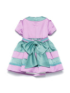 Abito per neonata Colorichiari viola e verde con design color - block - Rubino Kids
