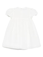 Abito per neonata Elie Saab Junior bianco con decorazioni floreali - Rubino Kids