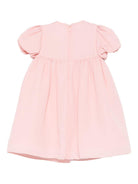 Abito per neonata Elie Saab Junior rosa con decorazioni floreali - Rubino Kids