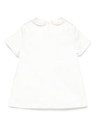 Abito per neonata Elisabetta Franchi La Mia Bambina bianco con colletto alla Peter Pan - Rubino Kids