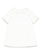 Abito per neonata Elisabetta Franchi La Mia Bambina bianco con colletto alla Peter Pan - Rubino Kids