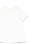 Abito per neonata Elisabetta Franchi La Mia Bambina bianco con colletto alla Peter Pan - Rubino Kids