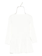 Abito per neonata Elisabetta Franchi La Mia Bambina bianco con orlo peplo - Rubino Kids