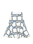 Abito per neonata Elisabetta Franchi La Mia Bambina multicolore con stampa geometrica - Rubino Kids