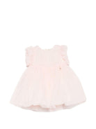 Abito per neonata Elisabetta Franchi La Mia Bambina rosa con ruches - Rubino Kids