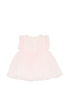 Abito per neonata Elisabetta Franchi La Mia Bambina rosa con ruches - Rubino Kids