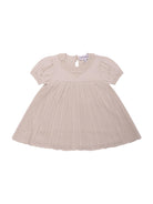 Abito per neonata Emporio Armani Kids beige con dettagli in pizzo - Rubino Kids
