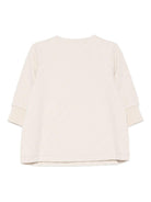 Abito per neonata Emporio Armani Kids beige con logo all - over - Rubino Kids