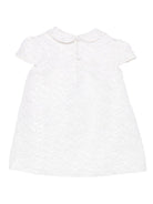 Abito per neonata Emporio Armani Kids bianco con colletto alla Peter Pan - Rubino Kids